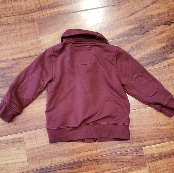 Janie and Jack EUC 18-24 months maroon knit shawl collar cardigan - Picture 6 of 7